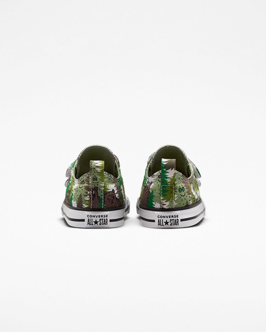 Zapatillas Bajas Converse Chuck Taylor All Star Easy-On Forest Camo Niño Blancas Verde | PE 7E84P0